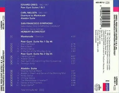 Grieg · Peer Gynt Suites · Nielsen · Aladdin Suite · SFSO · Blomstedt