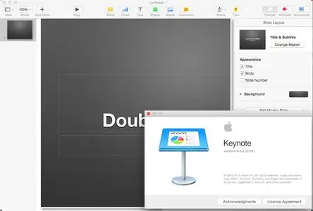 Apple Keynote 6.5.3 Multilangual Mac OS X
