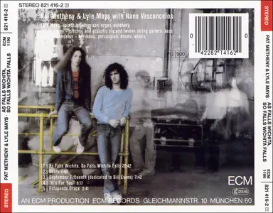 Pat Metheny & Lyle Mays - As Falls Wichita, So Falls Wichita Falls (1981) {ECM 1190}