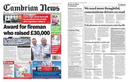 Cambrian News Arfon & Dwyfor – 28 September 2018