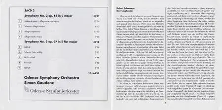 Robert Schumann - Symphonies - Simon Gaudenz & Odense Symphony Orchestra (2015) {2CD CPO 777 925-2}