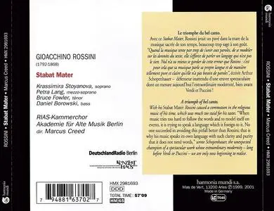 Marcus Creed, Akademie für Alte Musik Berlin - Gioacchino Rossini: Stabat Mater (2001)