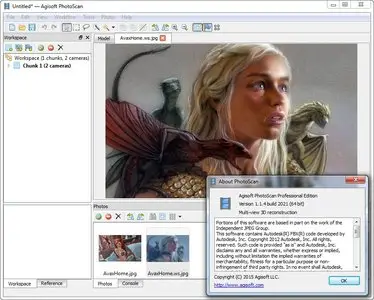Agisoft PhotoScan Professional 1.1.4 Build 2021 (Win/Mac/Lnx)