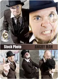 Stock Photo: Angry man