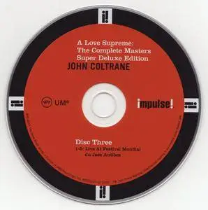 John Coltrane - A Love Supreme: The Complete Masters - Super Deluxe Edition (2015) {3CD Impulse! B0023727-02 rec 1964}