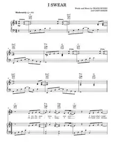 I Swear - All-4-One, David Foster, John Michael Montgomery (Piano-Vocal-Guitar)