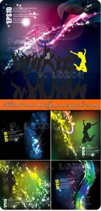 Abstract vector background stylish party