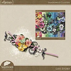 Scrap Kit: Streets Of My Hometown & 3 Flowers Clusters
