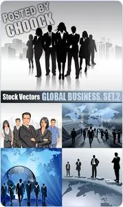 Global business. Set.2 - Stock Vector