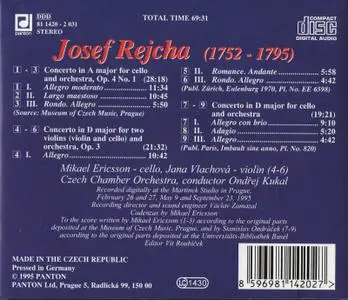 Mikael Ericsson - Josef Rejcha: Cello Concertos (1995)