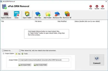 ePub DRM Removal 4.22.10316.398