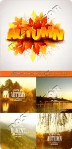 Autumn season background vector