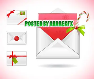 Stock Vector - Christmas greeting mail