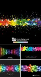 Rainbow Backgrounds Vector 2