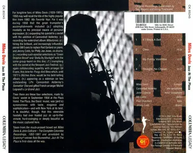The Miles Davis Sextet - Jazz At The Plaza. Vol.1 (1958) {2001 Columbia Reissue}