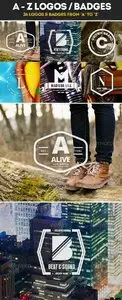 GraphicRiver 26 Logos from A to Z / Badges / Insignias