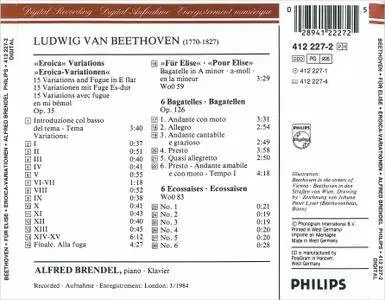 Alfred Brendel - Ludwig van Beethoven: Fur Elise; Eroica-Variationen Op. 35; 6 Bagatelles, Op. 126; 6 Ecossaises, WoO 83 (1985)