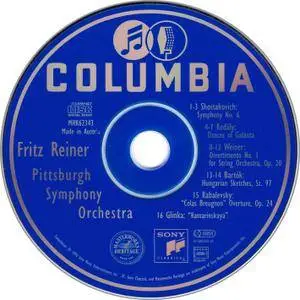 Fritz Reiner, Pittsburgh SO - Shostakovich: Symphony No 6; Kodaly: Dances of Galánta; Weiner; Bartok; Kabalevsky; Glinka (1996)