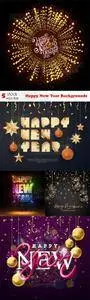 Vectors - Happy New Year Backgrounds