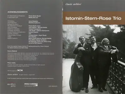 Beethoven: Complete Piano Trios - Eugene Istomin, Isaac Stern, Leonard Rose (2007)