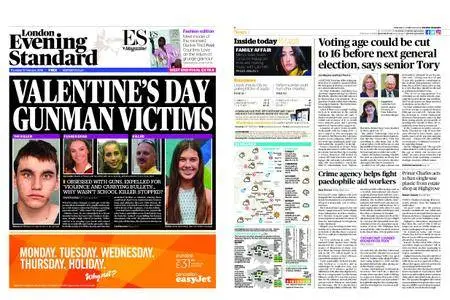 London Evening Standard – February 15, 2018