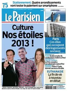 Le Parisien + Journal de Paris du Lundi 16 Décembre 2013
