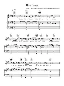 High hopes - Kodaline (Piano-Vocal-Guitar (Piano Accompaniment))