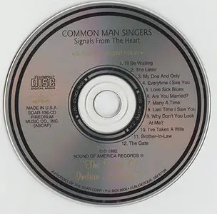 Common Man Singers - Signals From the Heart (1992, Sound Of America Rec. # SOAR-136-CD)