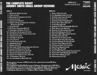 Johnny Smith - The Complete Roost Johnny Smith Small Group Sessions (1952-64) {8CD Box Set Mosaic MD8-216 rel 2002}