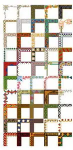 Beautiful border vector Series -1
