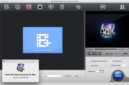 WinX HD Video Converter for Mac 5.5.4 Multilangual Mac OS X