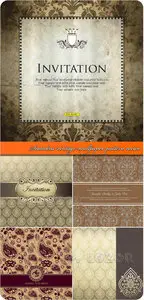 Seamless vintage wallpaper pattern vector