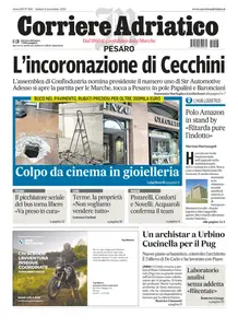 Corriere Adriatico Pesaro - 8 Novembre 2025