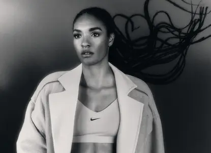 Salma Paralluelo by Xavi Gordo for ELLE Spain February 2025