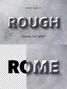 Rough Silver Steel Text Effect for Photoshop