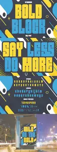 Bold Block - Display Bold Condensed Font JXYS9S7