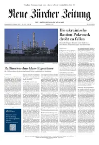 Neue Zurcher Zeitung International - 30 Oktober 2025
