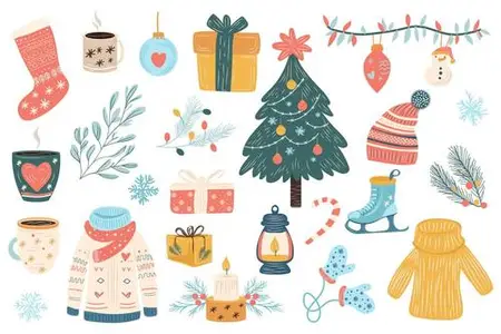 Christmas Cute Design Elements