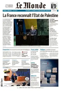 Le Monde du Mercredi 24 Septembre 2025