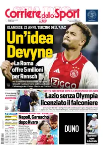 Corriere dello Sport Roma - 14 Gennaio 2025