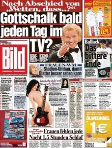 Bild Zeitung vom 17 Juni 2011