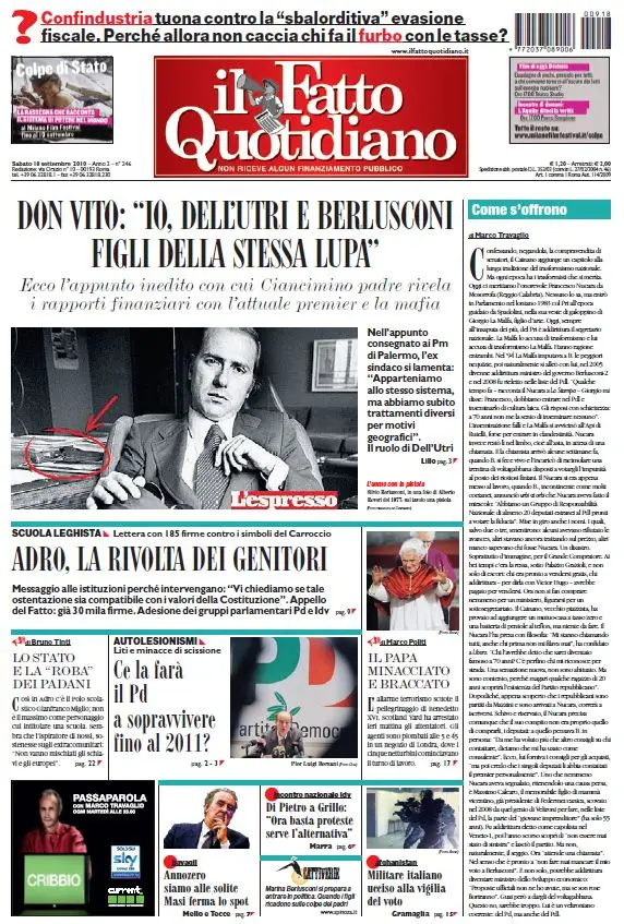 Il Fatto Quotidiano (18-09-10)