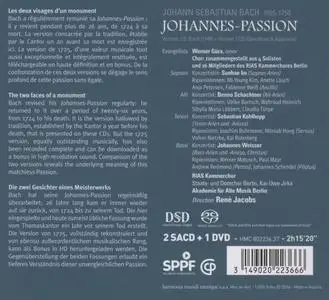 René Jacobs, Akademie für Alte Musik Berlin, RIAS Kammerchor - Johann Sebastian Bach: Johannes-Passion (2016)