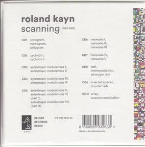 Roland Kayn - Scanning, 1982-1983 (2019) {10CD Box Set, Reiger Records Reeks KY-CD 1901-10}