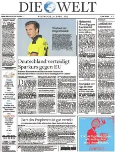 Die Welt vom 24 April 2013