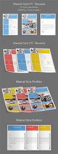 Creativemarket - Material Style CV / Resume