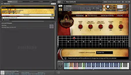 Impact Soundworks Archtop Hollowbody Electric Guitar KONTAKT