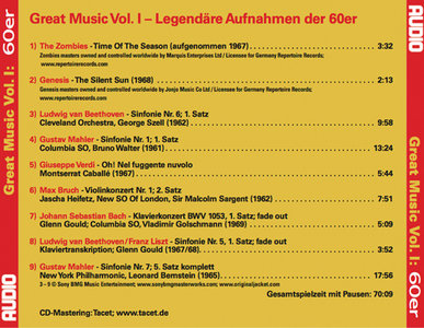 VA – Great Music Vol. I - Legendäre Aufnahmen Der 60er [AUDIO] {Germany 2008}