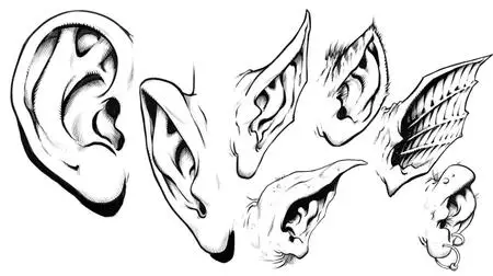 How to Draw Ears for Humans and Monsters