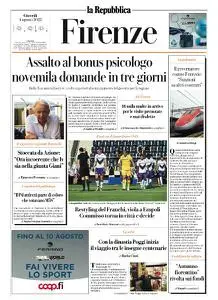 la Repubblica Firenze - 4 Agosto 2022